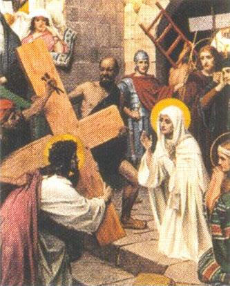 Marie croise Jésus portant sa Croix vers le Calvaire - Les Sept Douleurs de Marie